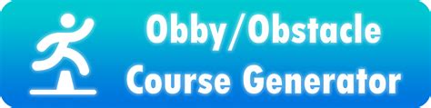 Obby/Obstacle Course Generator: Create an Obby in just 2.